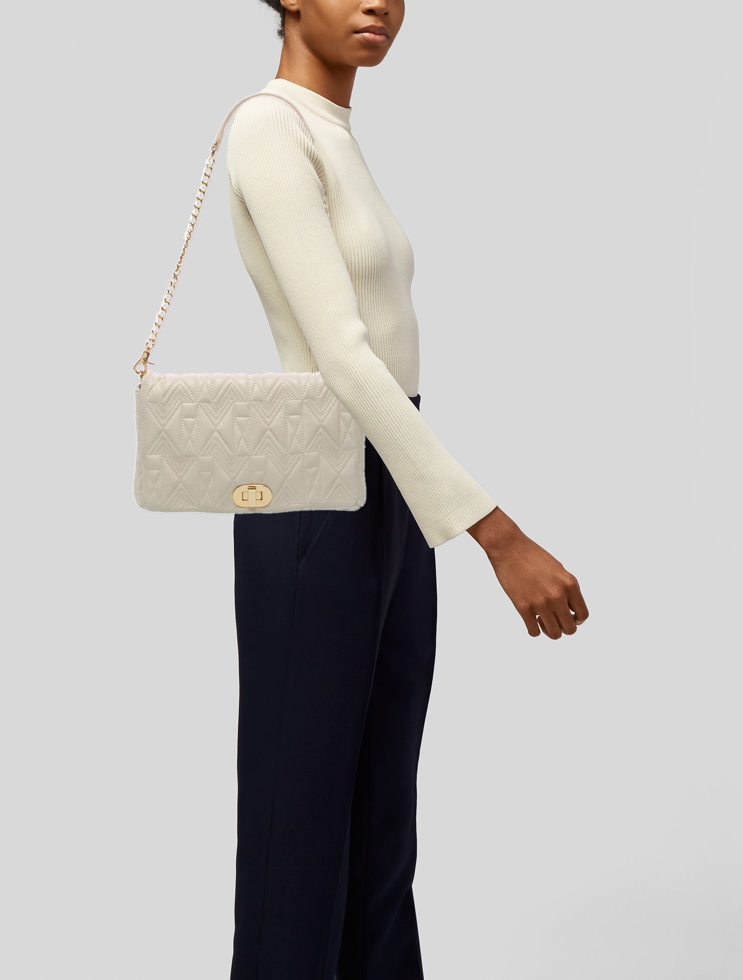 Badgley Mischka Leather Shoulder Bag